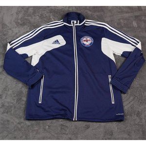 Adidas Soccer Jacket Men's‎ Blue White East End Football Club Climacool Track